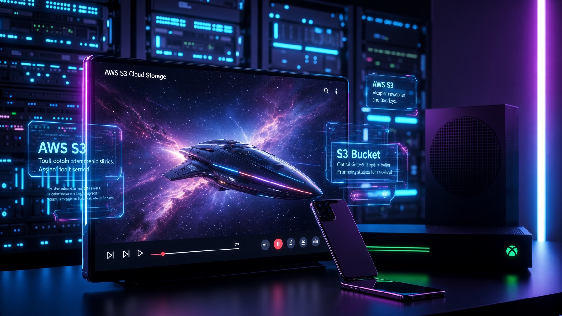 S3 Explorer multi-device cloud streaming and media player experience